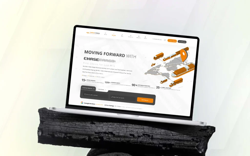 طراحی قالب شرکتی وردپرس و ویجت اختصاصی Elementor | Chase Cargo